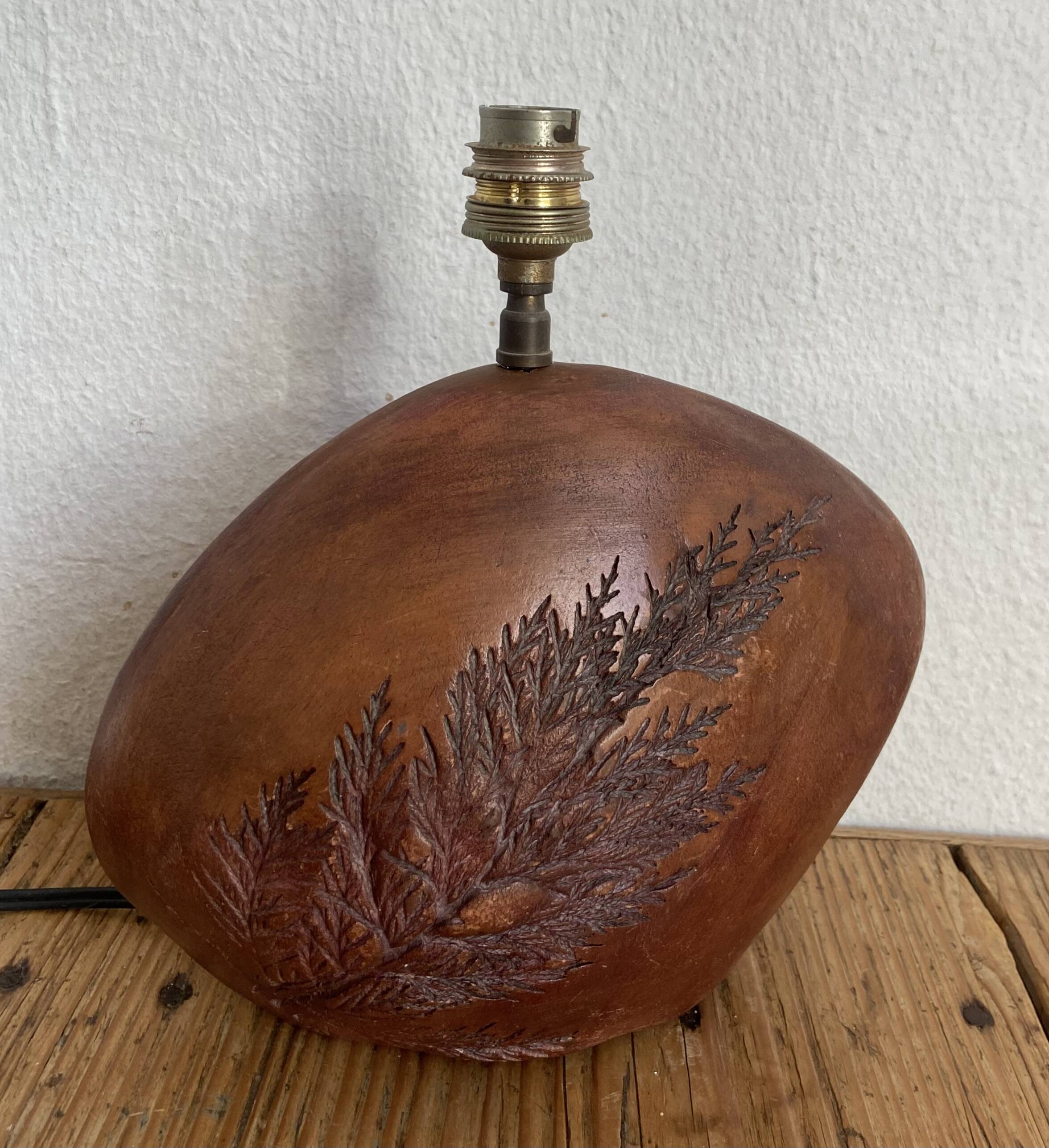 1960s ceramic lamp base