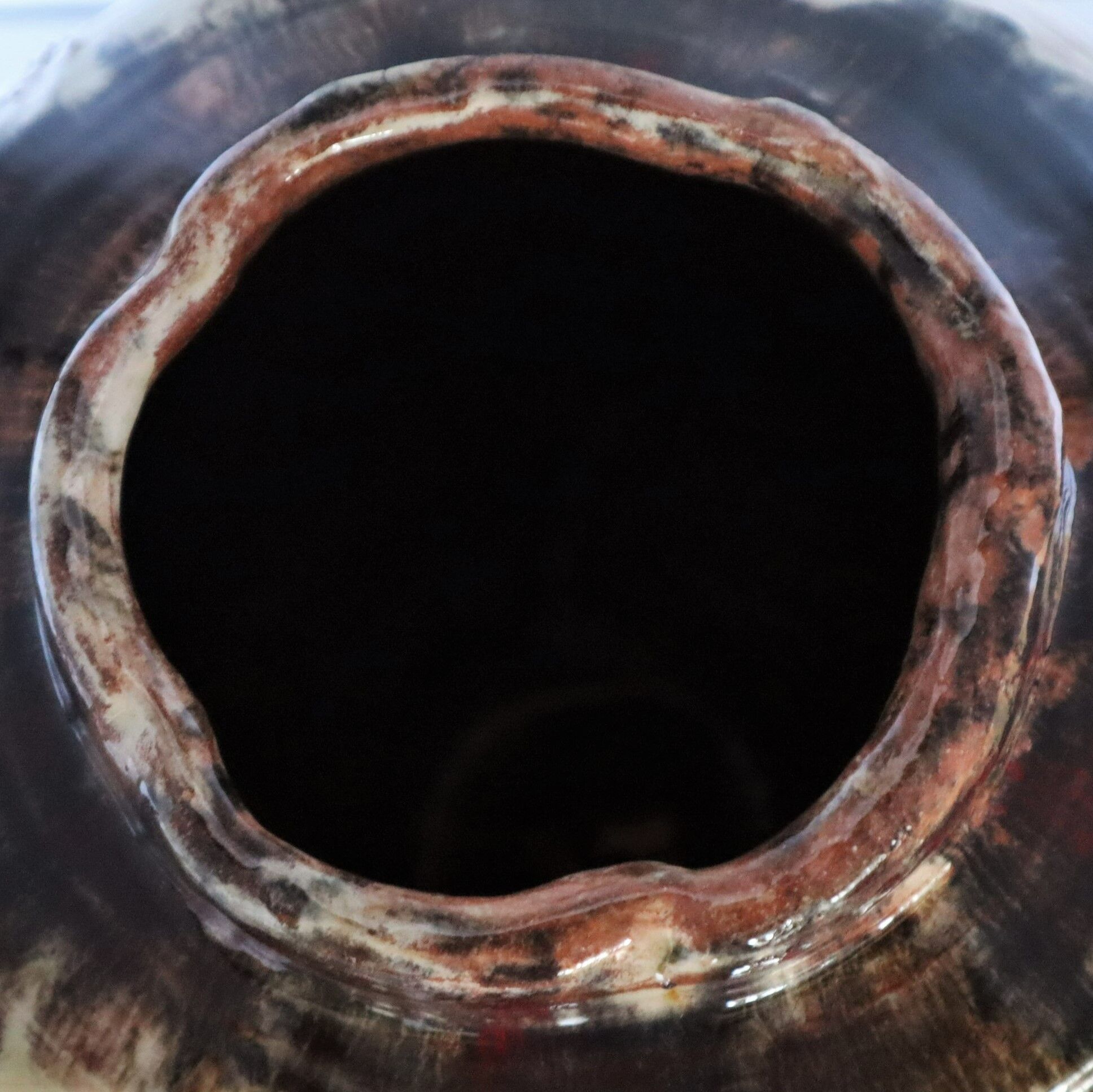 Ceramic vase of Basile "graffiti Jazz" 1990 unique piece