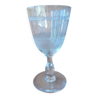 Crystal water glass by Baccarat? Early 20th century.