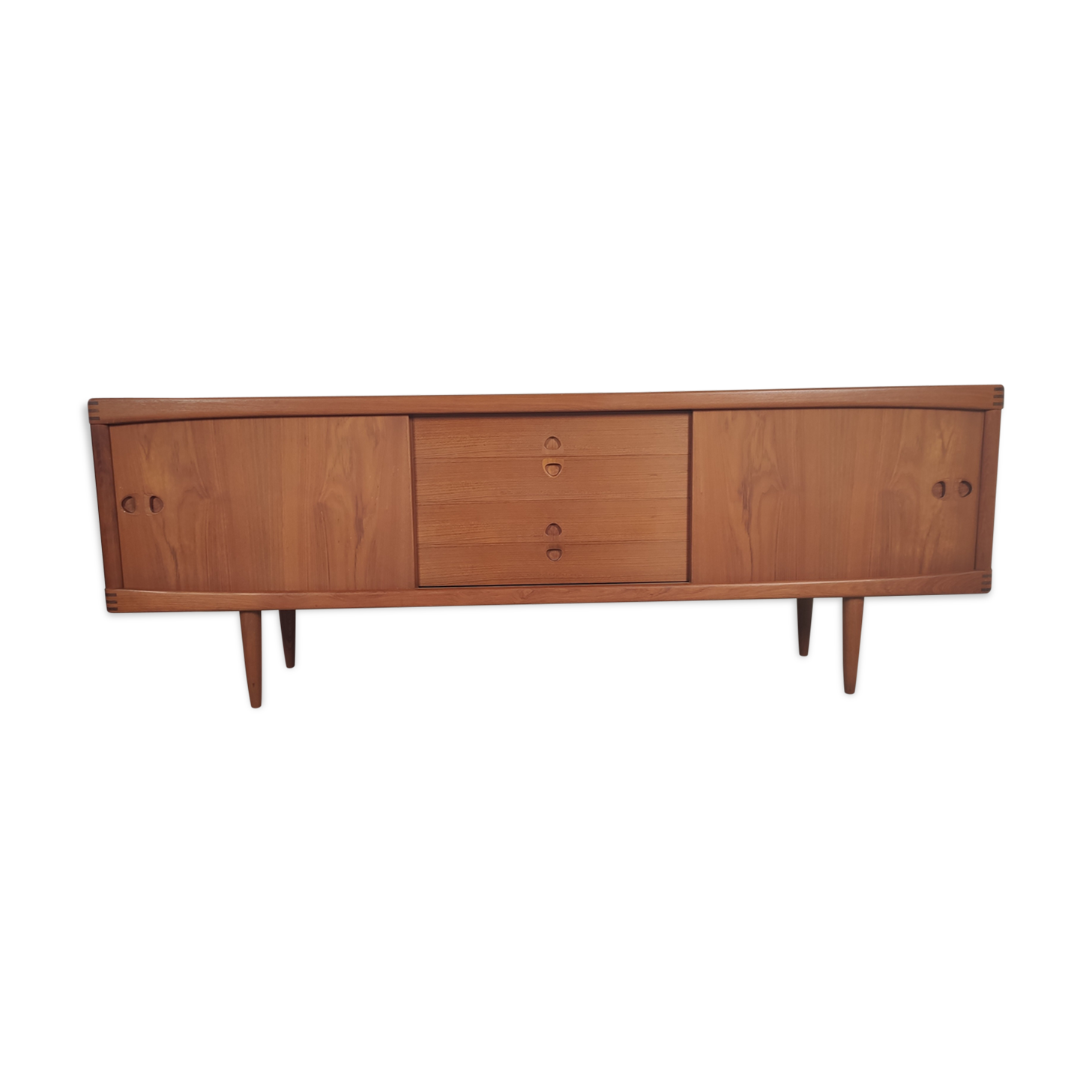 Enfilade en teck HW Klein pour Bramin made in Denmark 1960s