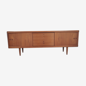 Enfilade en teck HW Klein pour Bramin made in Denmark 1960s