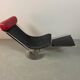 Mid-Century Danish Design ‘Interdane’ Lounge Chair in Black & Red