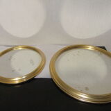 2 old mirror trays