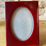 Set of 2 small red frames, made in Italy, 1970s