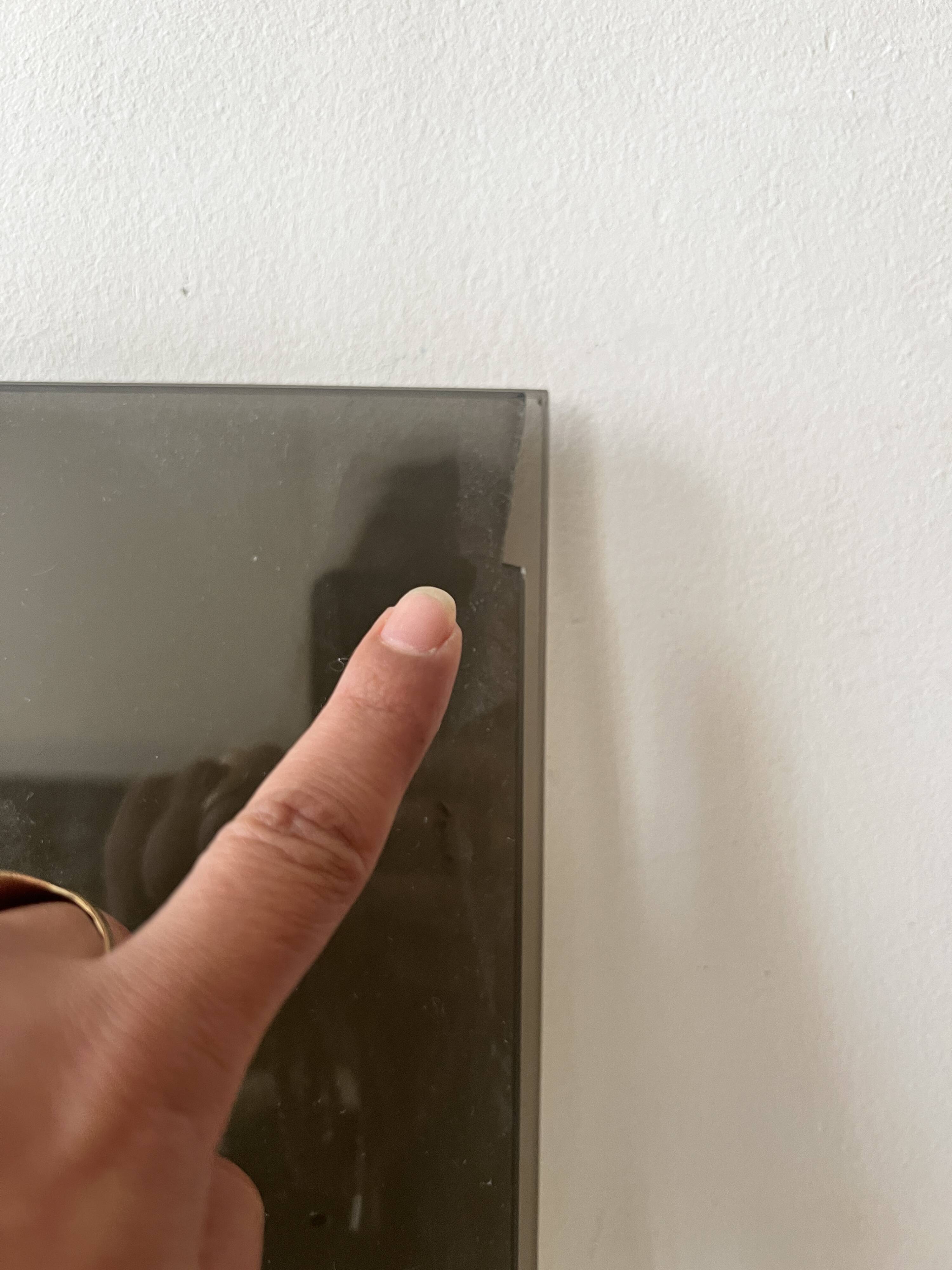 Hollis Jones plexiglass, brass & smoked glass bookcase, 1970 design