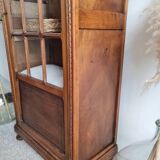 Antique Parisian glass cabinet - bonnet-maker type