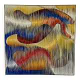 Textile sculpture-painting: The Dance of Colors