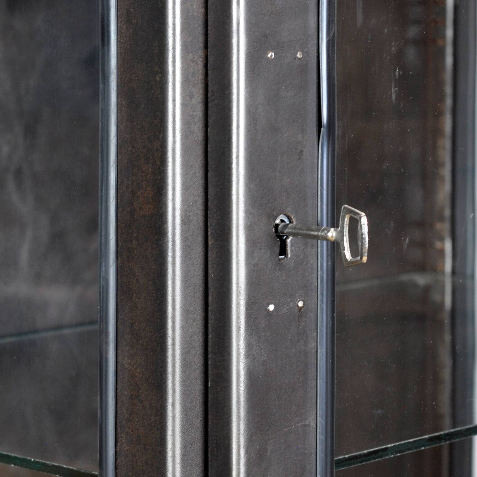 polished medical cabinet, 1970’s