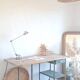 Wood and metal desk circa the 1950s.