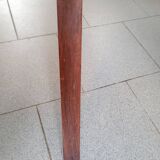 PAIR OF VINTAGE 1950 BRIDGE ARMCHAIRS WITH COMPASS LEGS IN OAK & SIMILAR LEATHER HAV