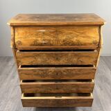 Walnut toilet commode, 19th century