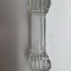 6 Portieux Art Deco knife rests in transparent moulded glass, French glassware from the 1930s.