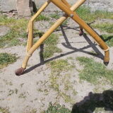 Vintage rattan cradle