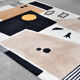 Vintage Handwoven Rug with Abstract Design, 1980s