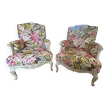 Pair of cocooning armchairs