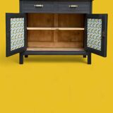 Parisian art deco buffet in solid walnut 1930