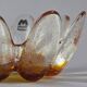 Vintage années 1970 Muurla « Tähti (Star) » Bougeoir en verre d’art.