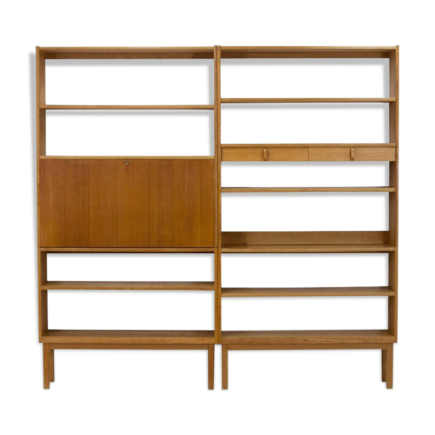 Bertil Fridhagen for Bodafors blond oak bookcase