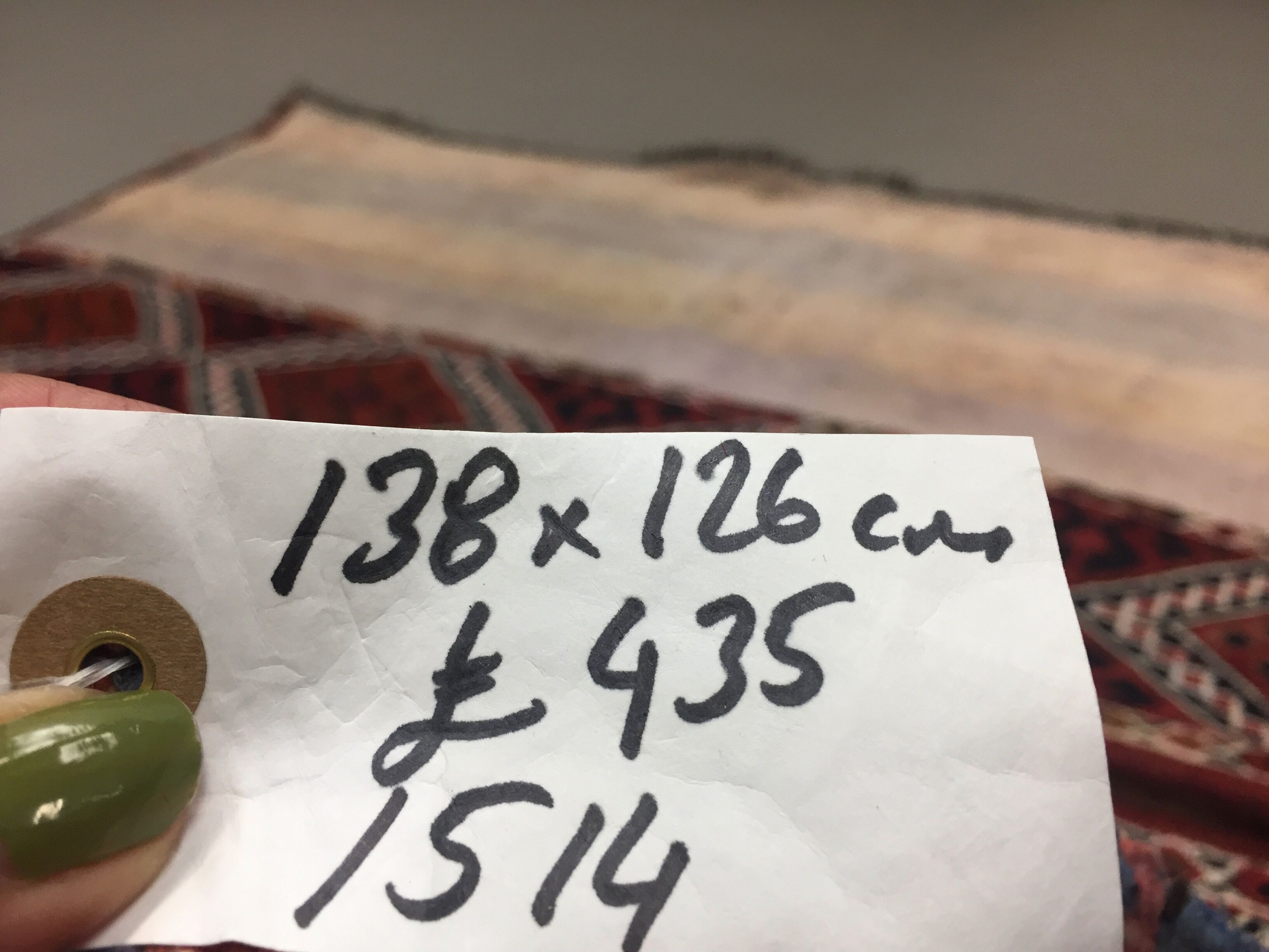 Turkish Kilim 138x126 cm