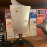 Lamp in bakelite and brass 50s