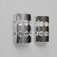 Set of 2 chromed / glass sconces by Oscar Torlasco, 1970s, Italy.