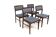 4 Scandinavian walnut chairs, Sweden, 1960