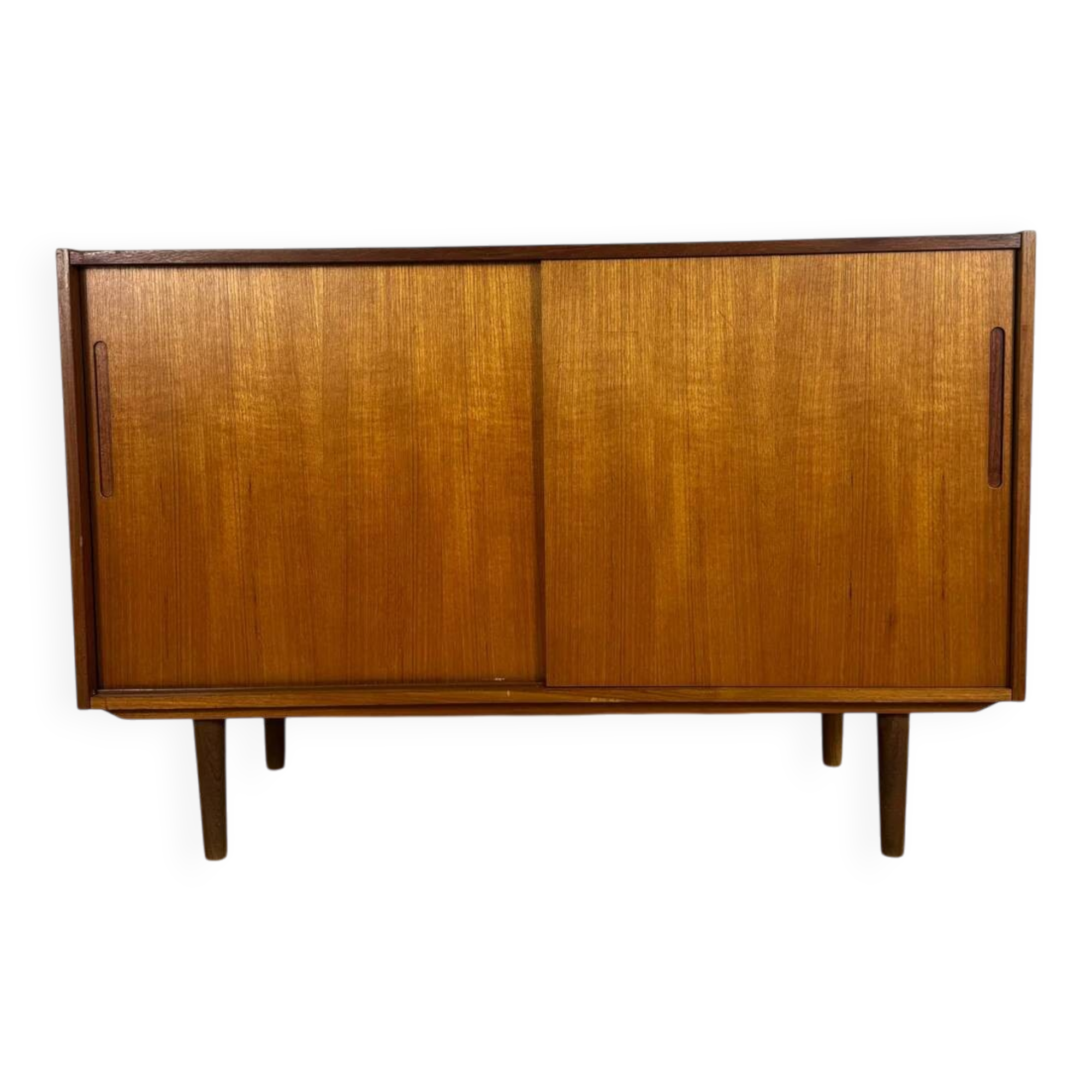 Danish teak sideboard with sliding doors – 1960s