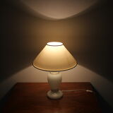 Lampe de table en verre du milieu du siècle années 1970.