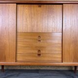 60s 70s teak sideboard highboard H.W. Klein Bramin Danish Modern Design