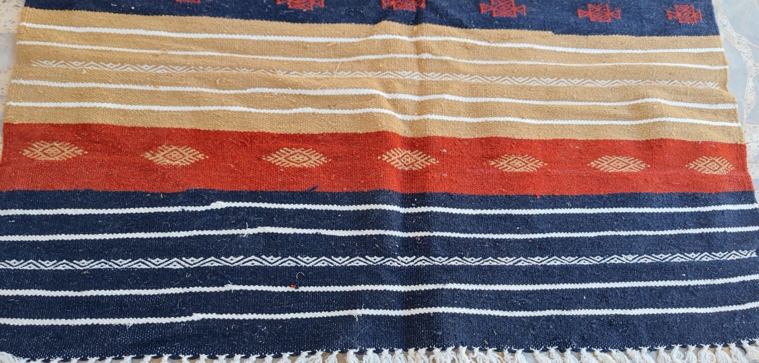 Tapis kilim berbère multicolores