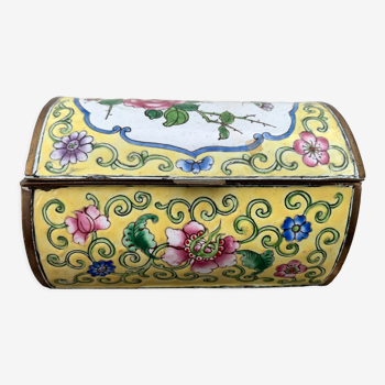 Asian cloisonné enamel box