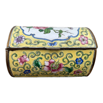 Asian cloisonné enamel box