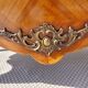Louis XV style commode, inlaid with rosewood, marble top.