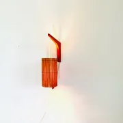 Pine Veneer Wall Lamp By Krásná Jibza For Uluv Bratislava, Former Czechoslovakia, 1950S