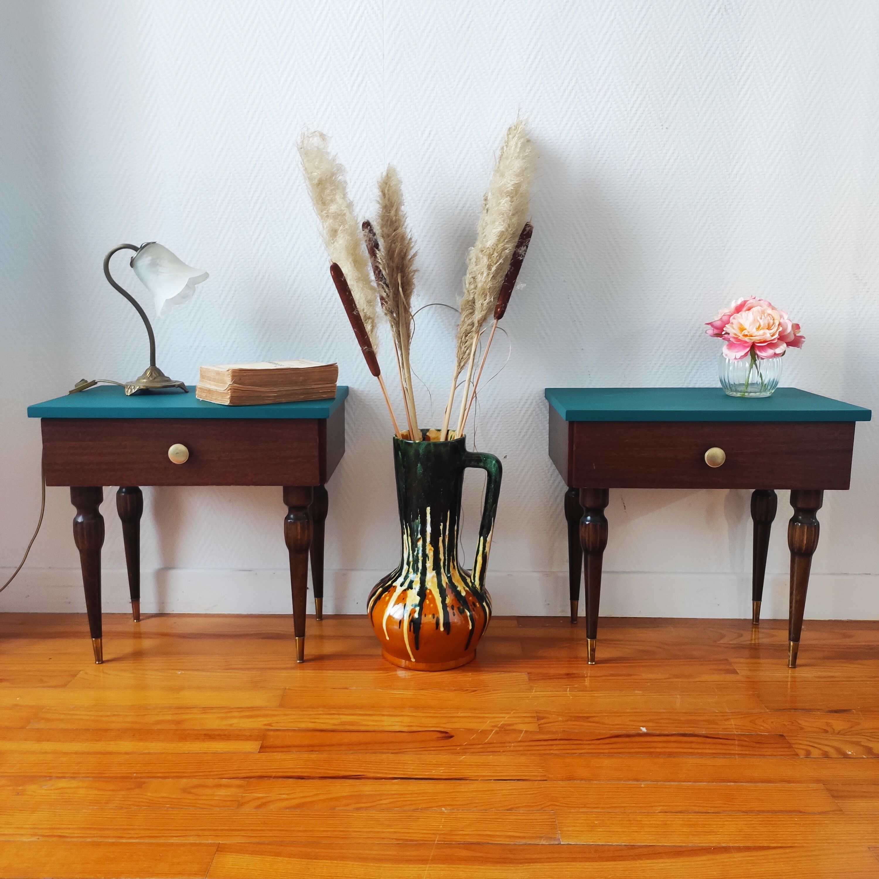 Pair of vintage bedside tables