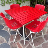 Metal folding table