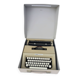 Olivetti lettera 25 typewriter, 1970s, with its carrying case