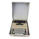 Olivetti lettera 25 typewriter, 1970s, with its carrying case