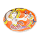 Vintage italian ceramic oval plate by Giovanni De Simone, 1960s