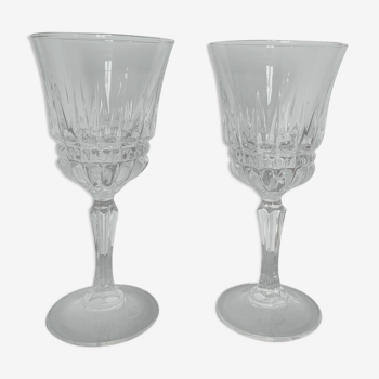 Paire de verres à vin vintage