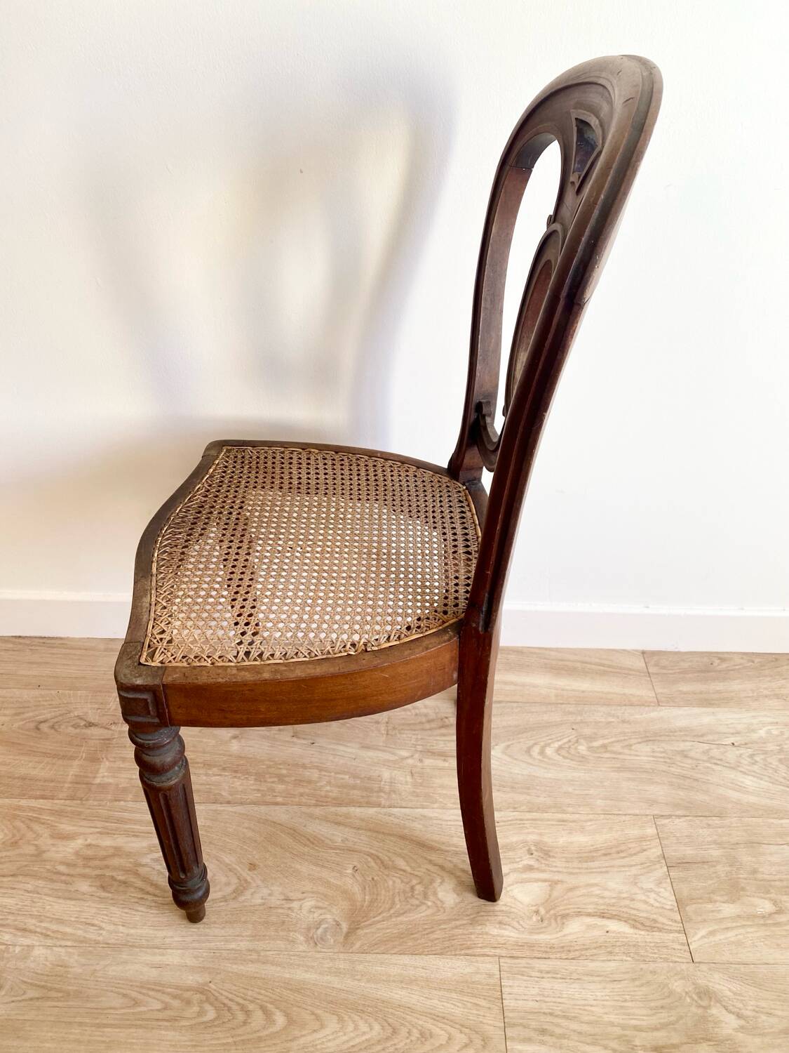 Caned chair