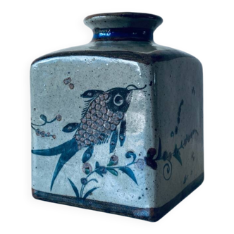 Square Mexican vase