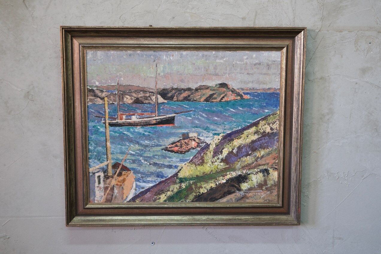 Torsten Torstenson (1901-1974), Swedish Modern Painting, 1950s, Oil on Canvas, Framed