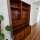 Scandinavian library in rosewood