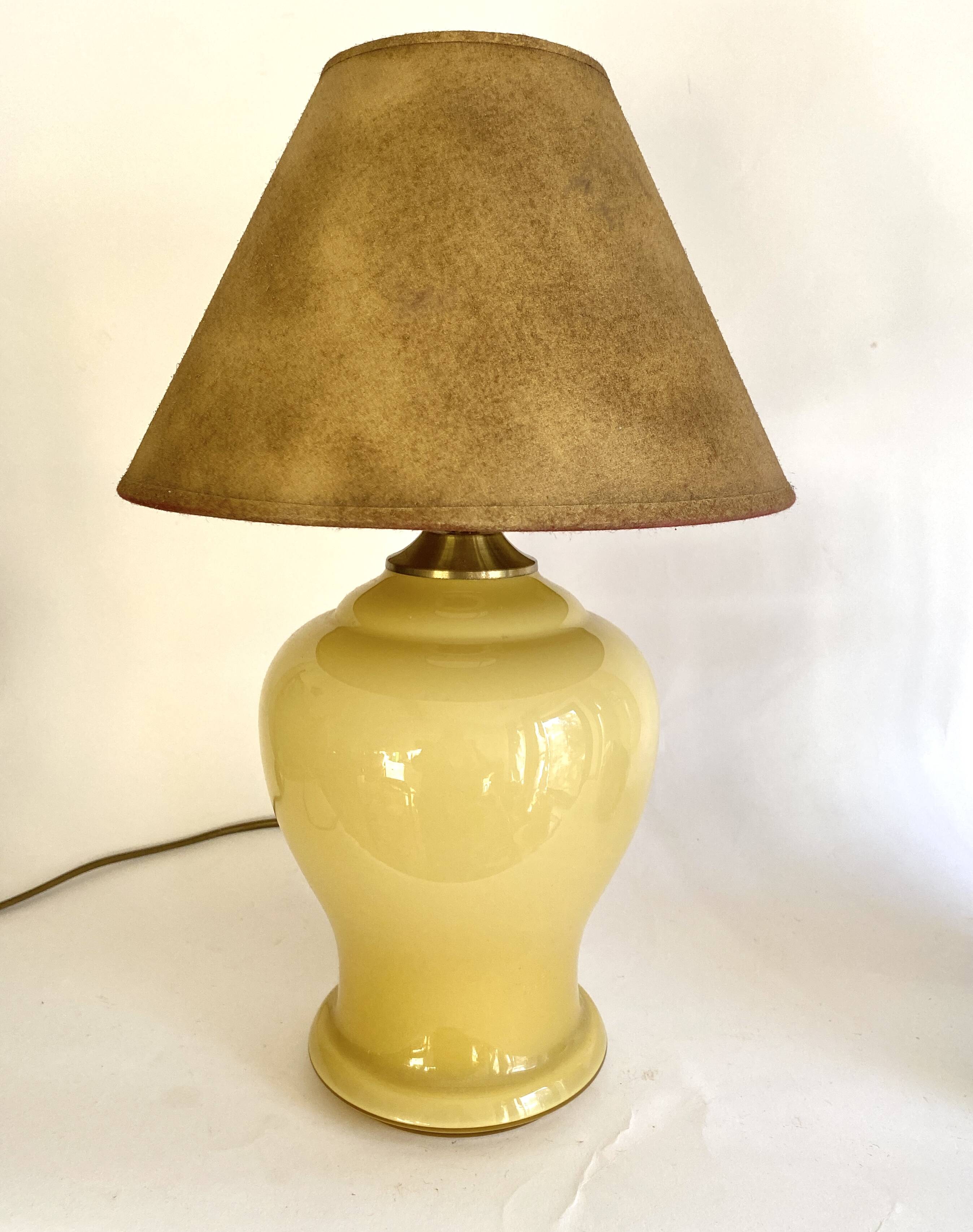 Glass lamp base, Denmark