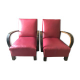 Deux fauteuils rouges