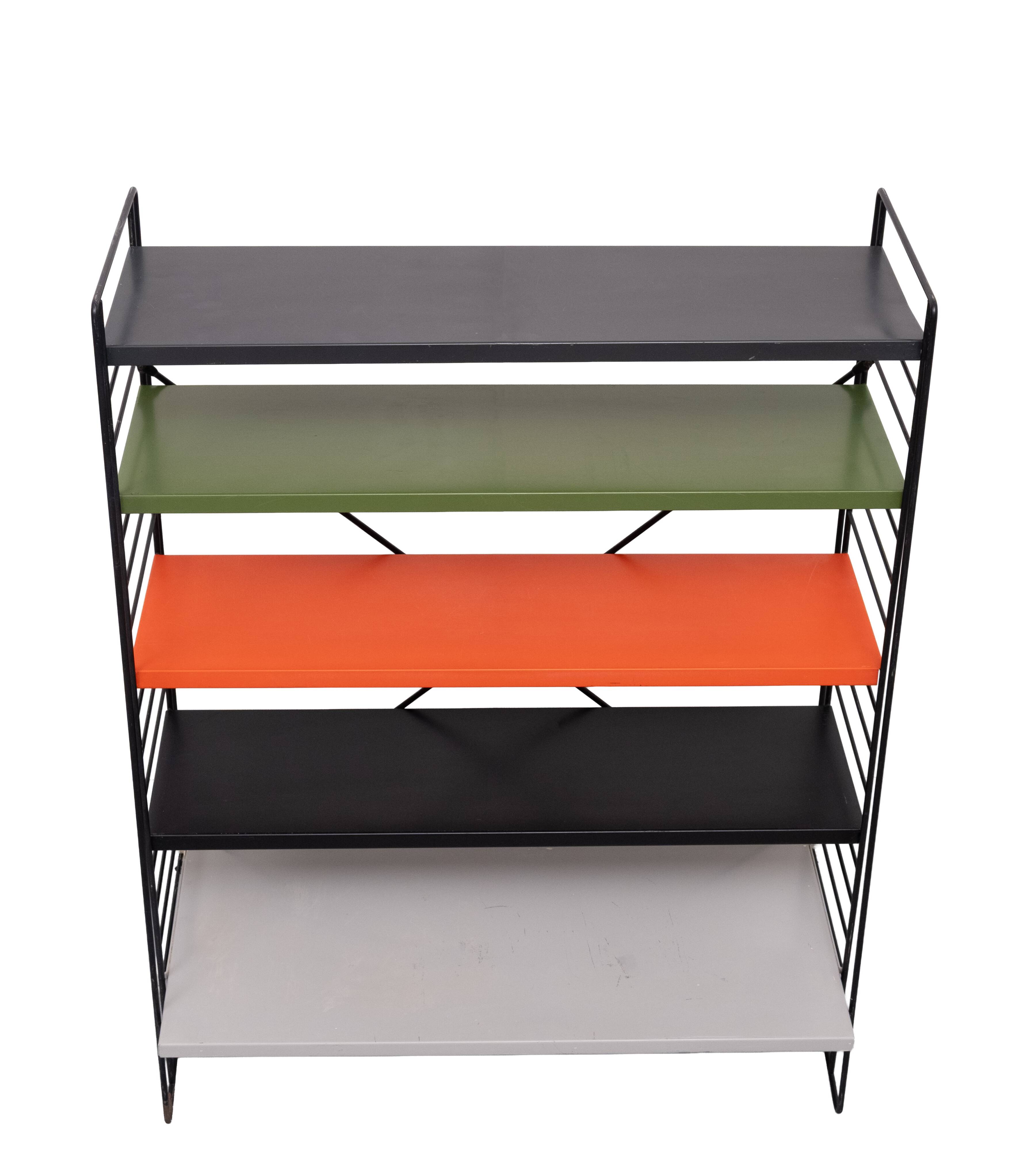 Tomado free standing Metal Colored racks 1960s Holland