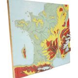 Embossed school map
