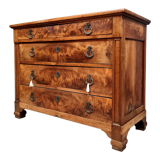 Chest of drawers from the Restoration period / Louis Philippe in blond mahogany