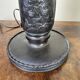 Japan Meiji period: Pair of patinated bronze candlesticks circa 1880